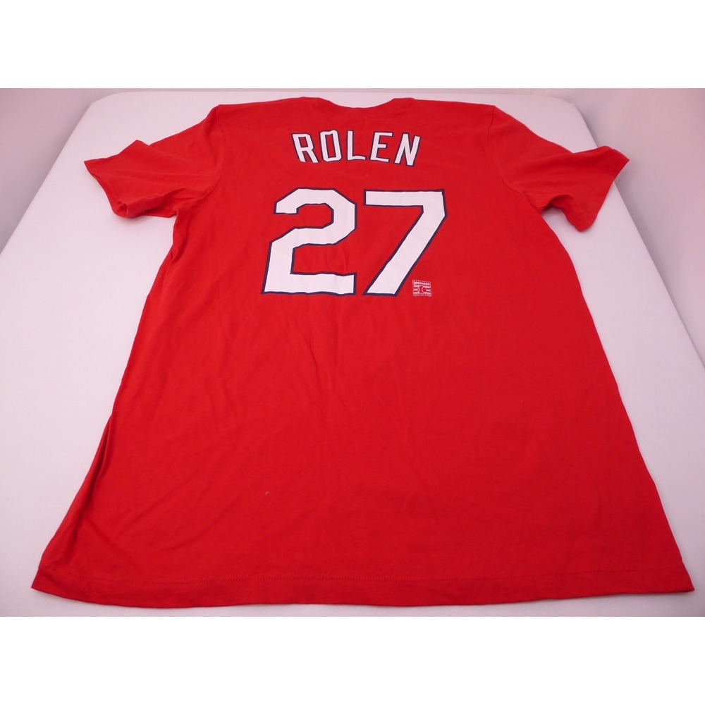 The Nike Tee MLB St. Louis Cardinals #27 Scott Rolen Red Medium TShirt - Picture 4 of 5